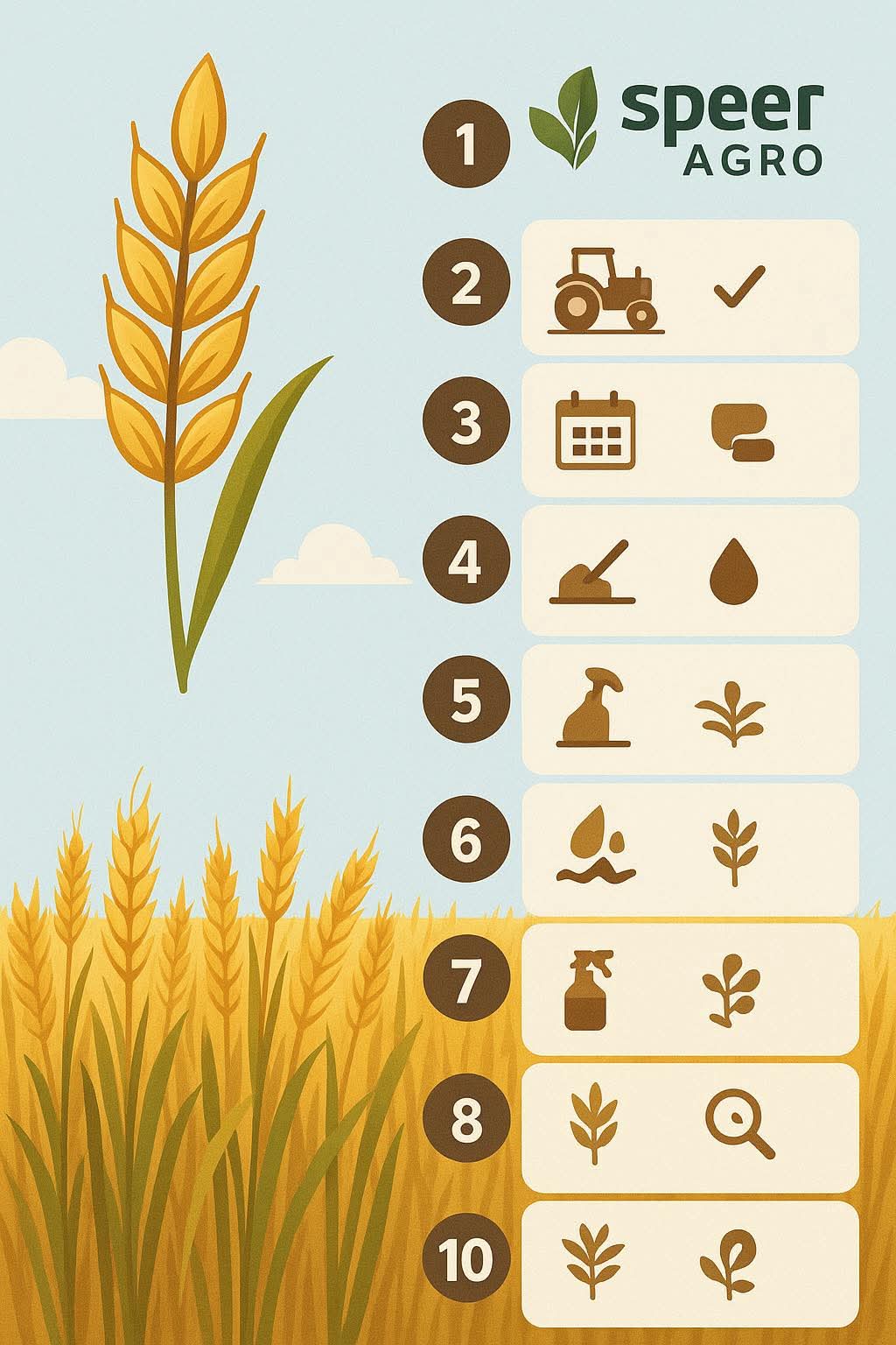 أسس زراعه القمح الناجح